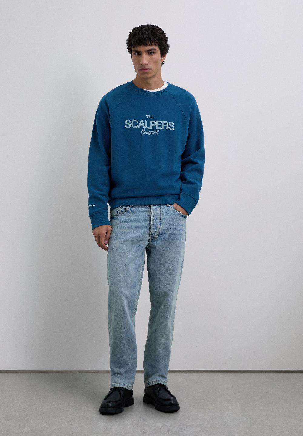 Scalpers SWEATSHIRT WITH LOGO PRINT DUCK
