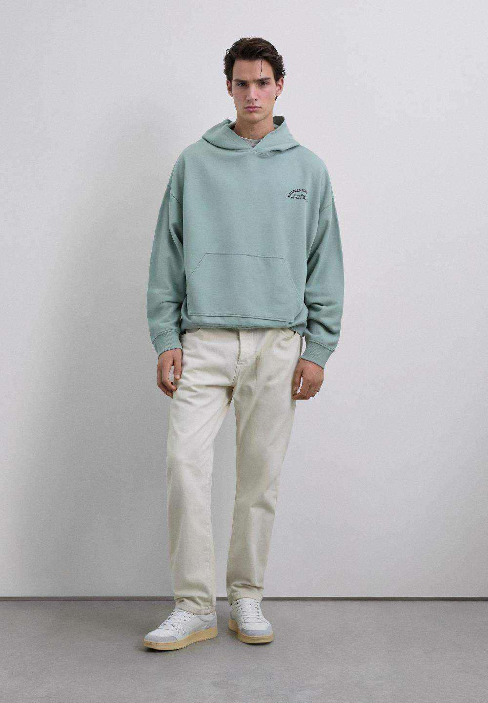 Scalpers SWEATSHIRT WITH LOGO PRINT LIGHT DUCK