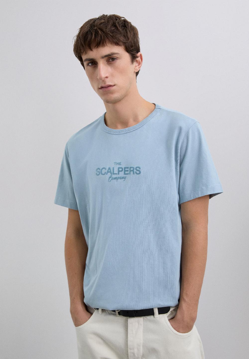 scalpers T-SHIRT WITH FRONT LOGO LIGHT DUCK