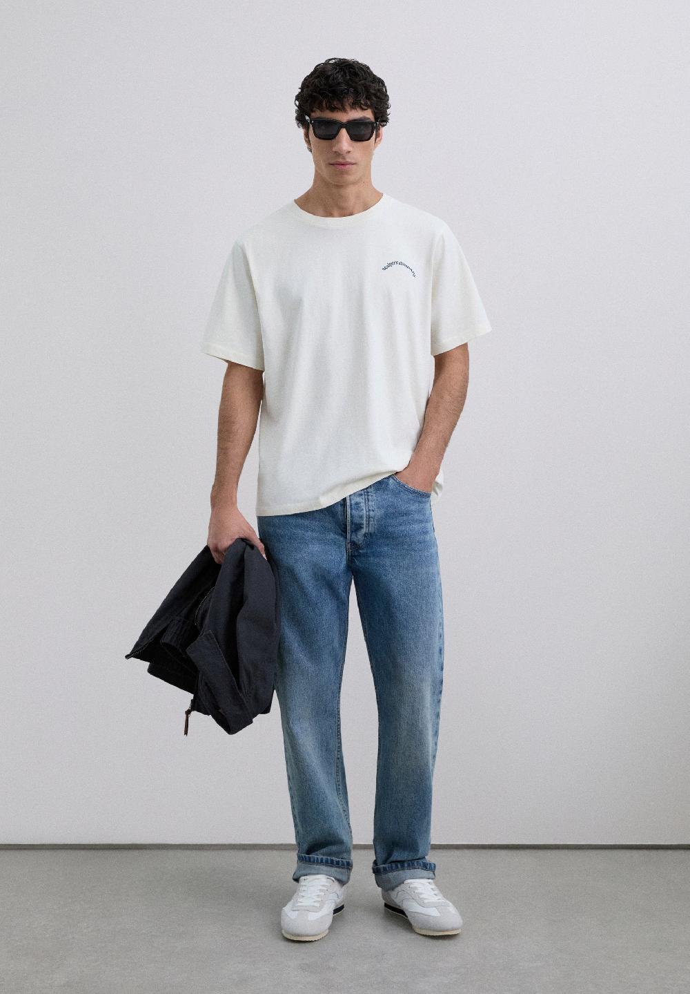 Scalpers T-SHIRT WITH LOGO PRINT CREAM