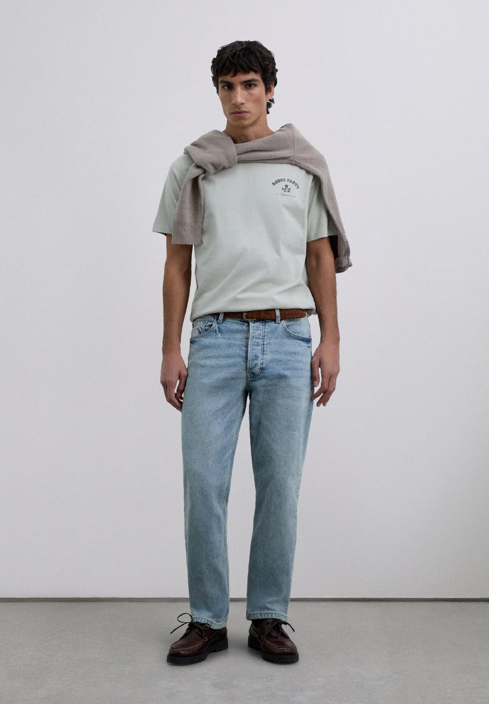 Scalpers T-SHIRT WITH LOGO PRINT LIGHT GREY