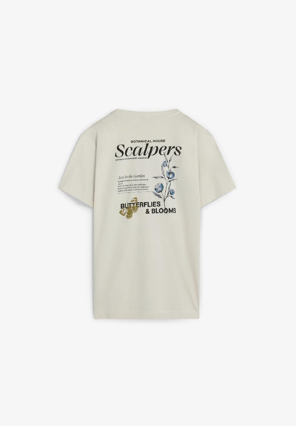 Scalpers T-SHIRT WITH LOGO PRINT OFF WHITE