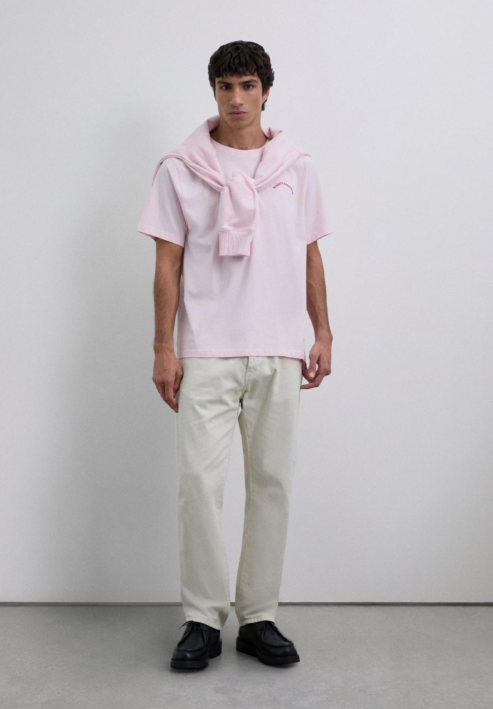 Scalpers T-SHIRT WITH LOGO PRINT PINK