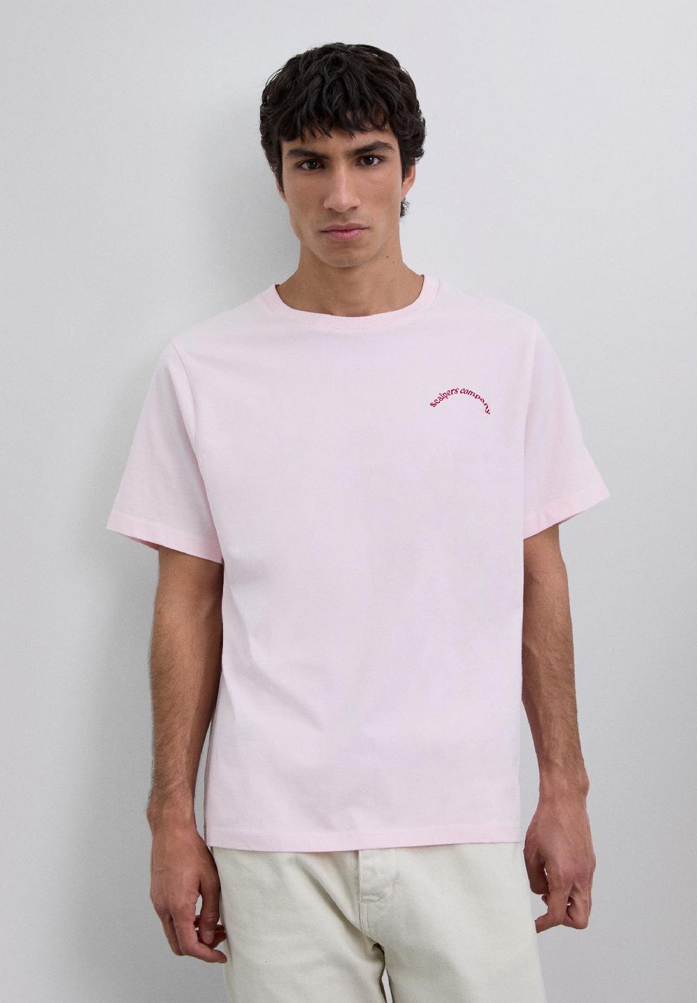 Scalpers T-SHIRT WITH LOGO PRINT PINK