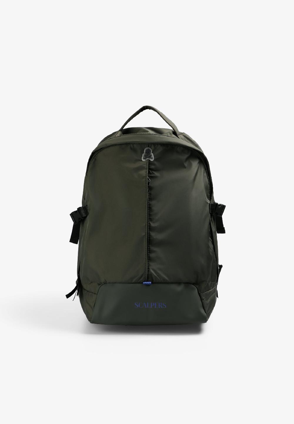 scalpers TECHNICAL BACKPACK WITH LOGO KHAKI