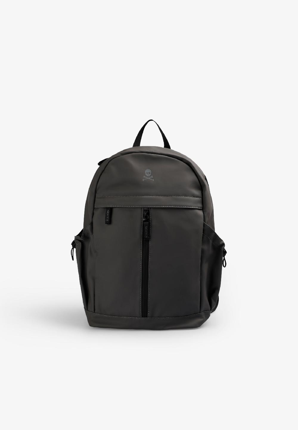 scalpers TECHNICAL BACKPACK WITH SKULL DARK GREY