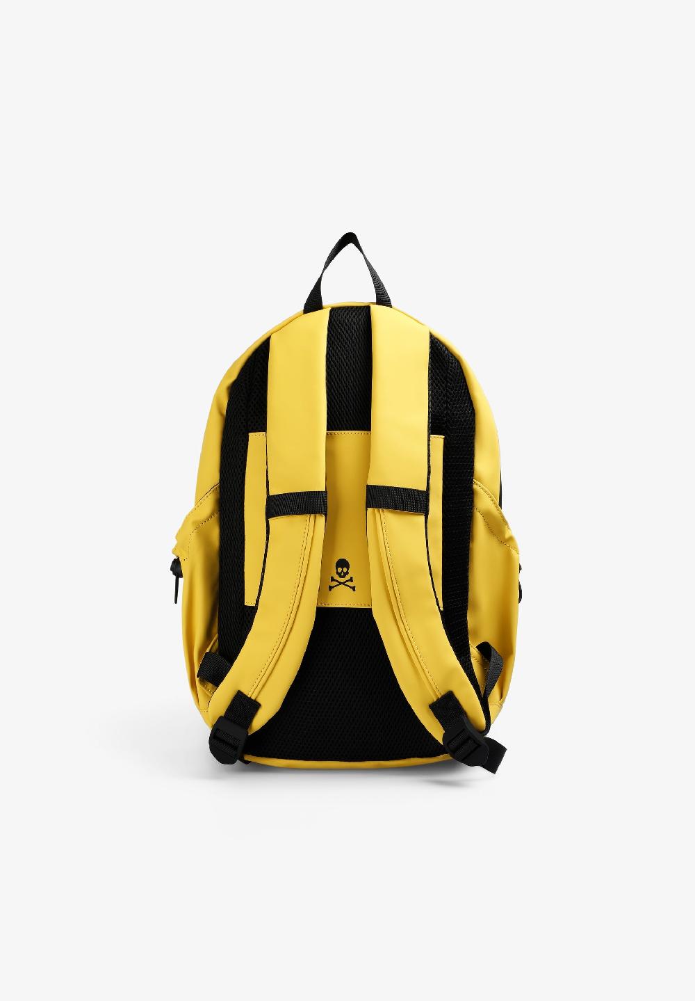 Scalpers TECHNICAL BACKPACK WITH SKULL MUSTARD
