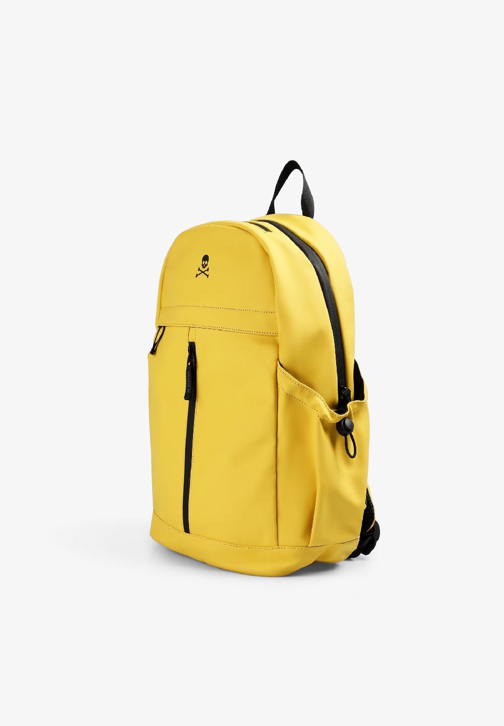 Scalpers TECHNICAL BACKPACK WITH SKULL MUSTARD