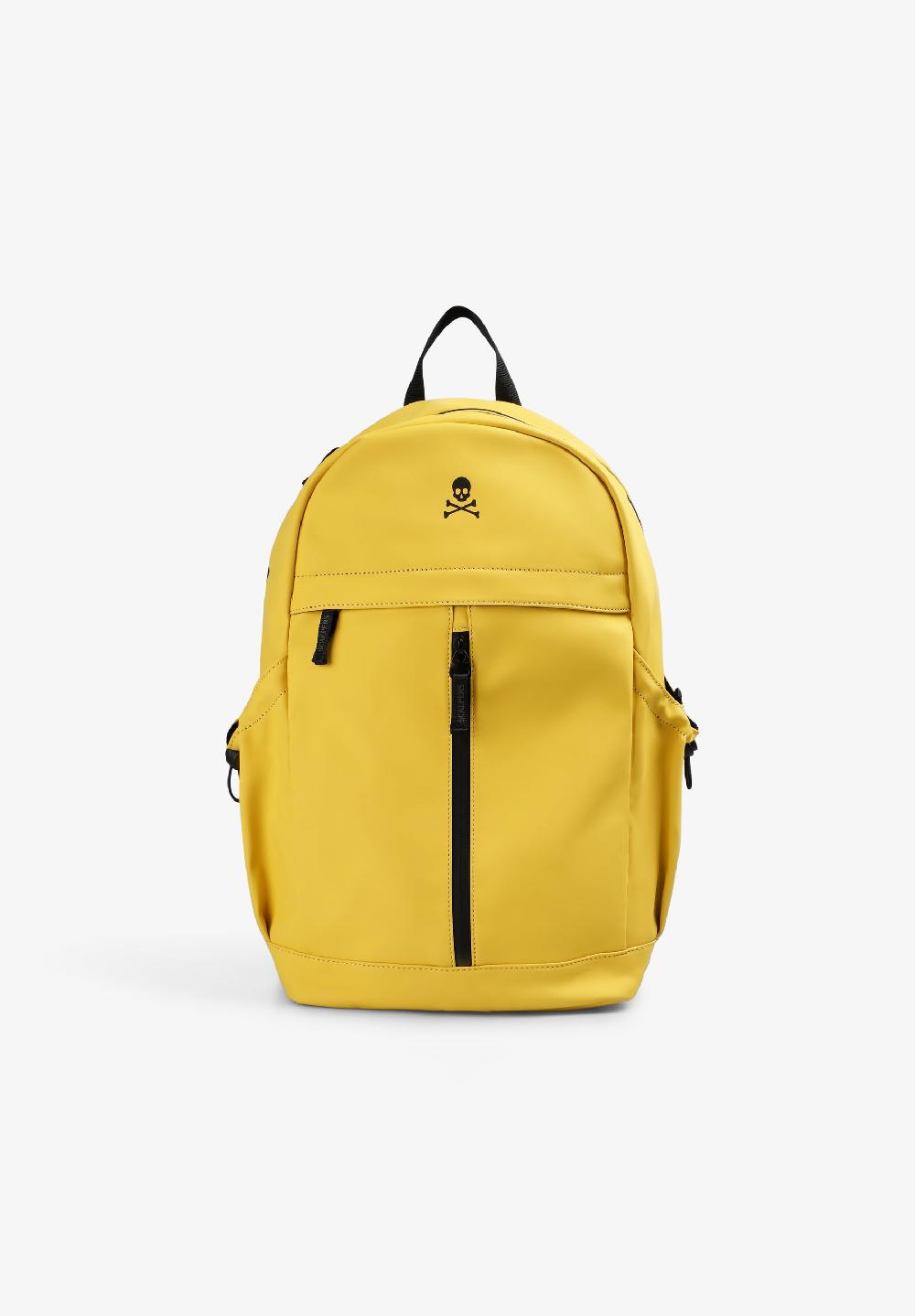 scalpers TECHNICAL BACKPACK WITH SKULL MUSTARD