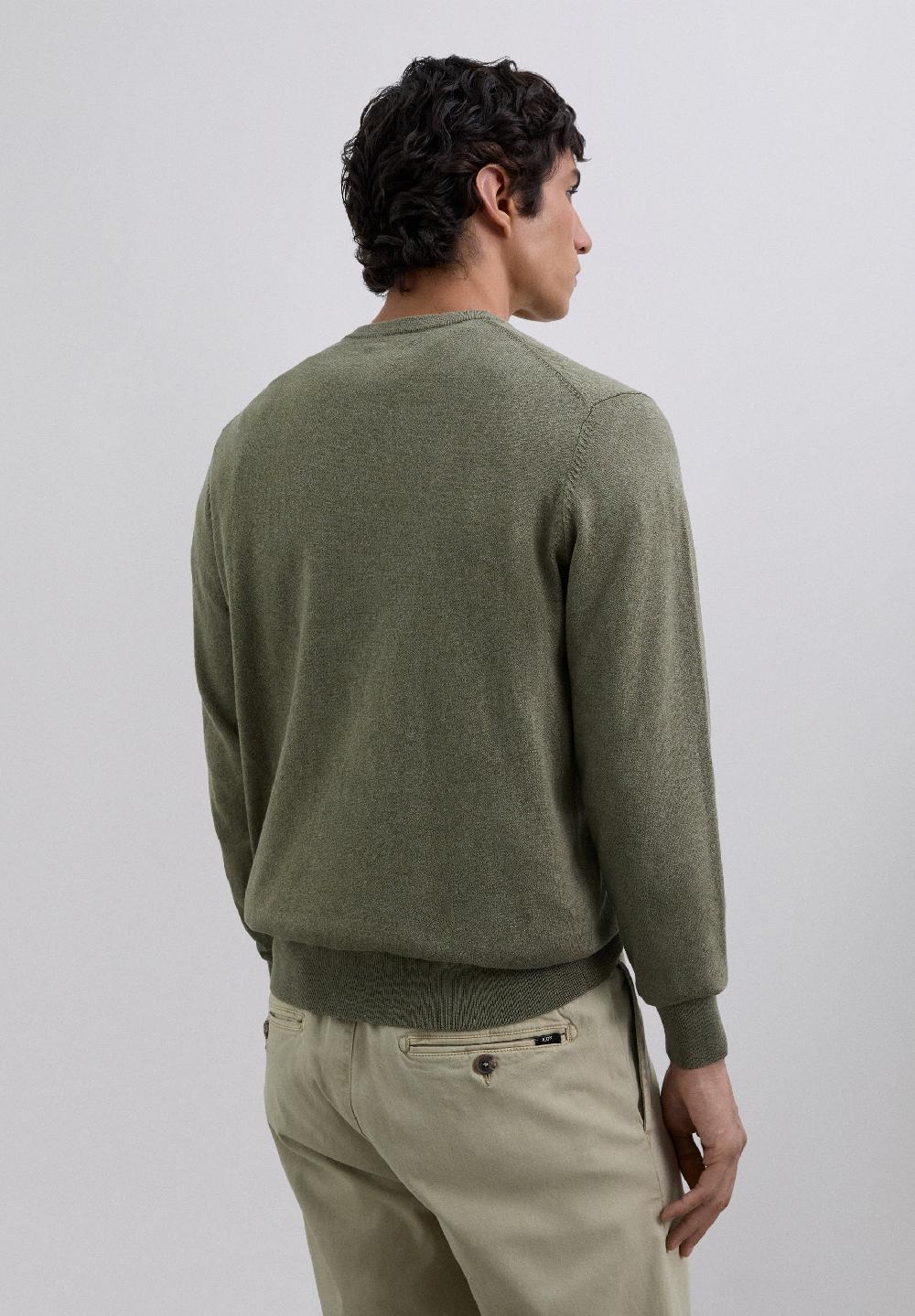 Scalpers TEXTURED KNIT SWEATER LIGHT KHAKI