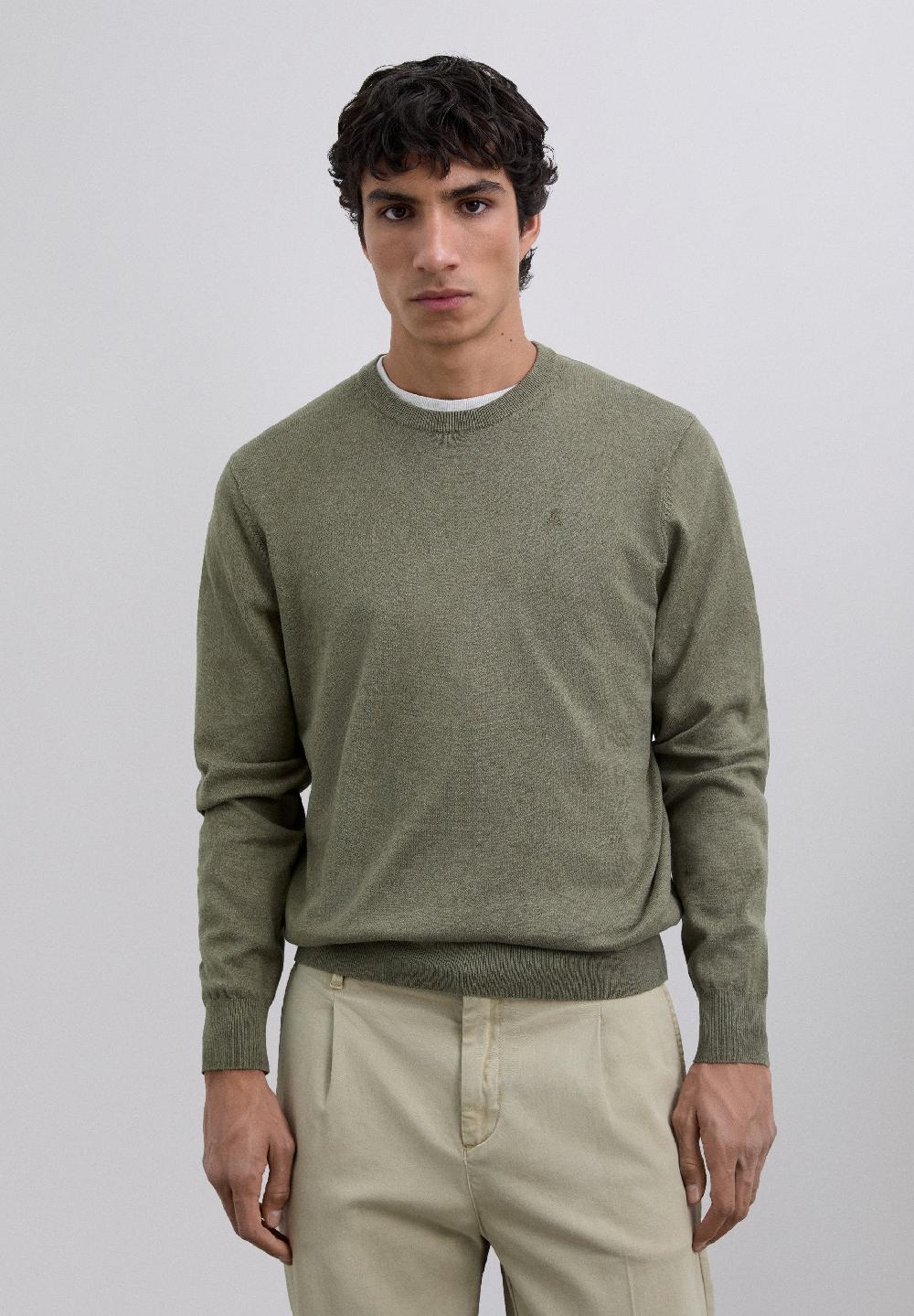 scalpers TEXTURED KNIT SWEATER LIGHT KHAKI