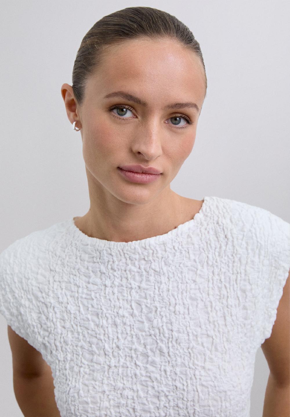 Scalpers TEXTURED T-SHIRT WHITE