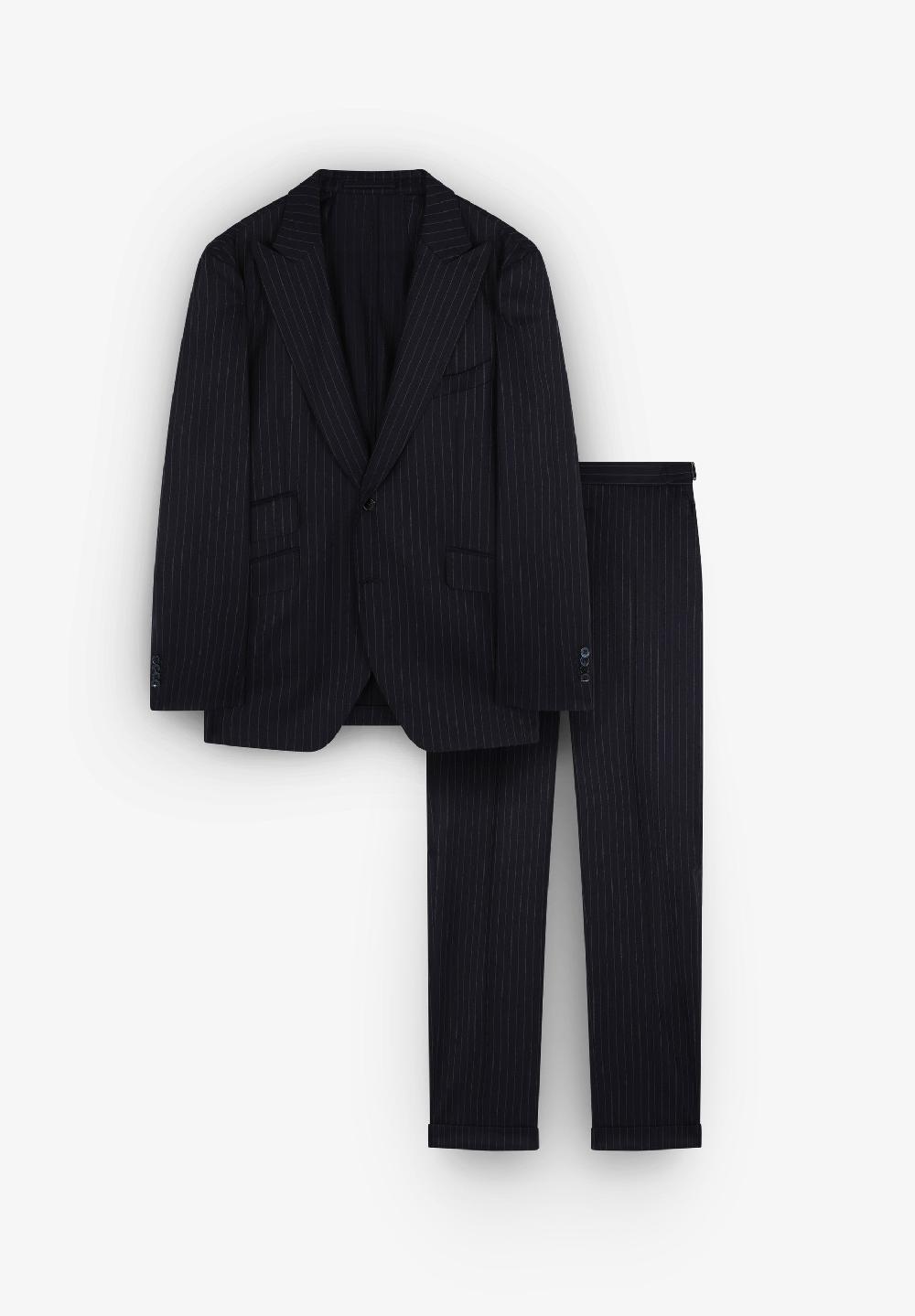 Scalpers TRAJE AZUL LANA RAYAS BLUE STRIPES