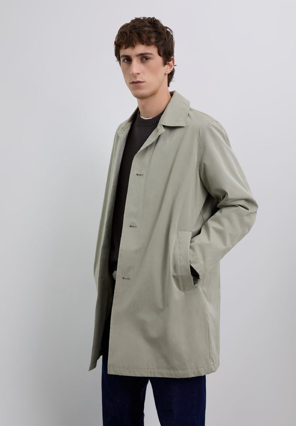 Scalpers TRENCH COAT WITH SKULL TAUPE