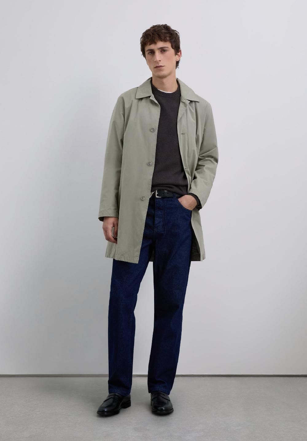 scalpers TRENCH COAT WITH SKULL TAUPE