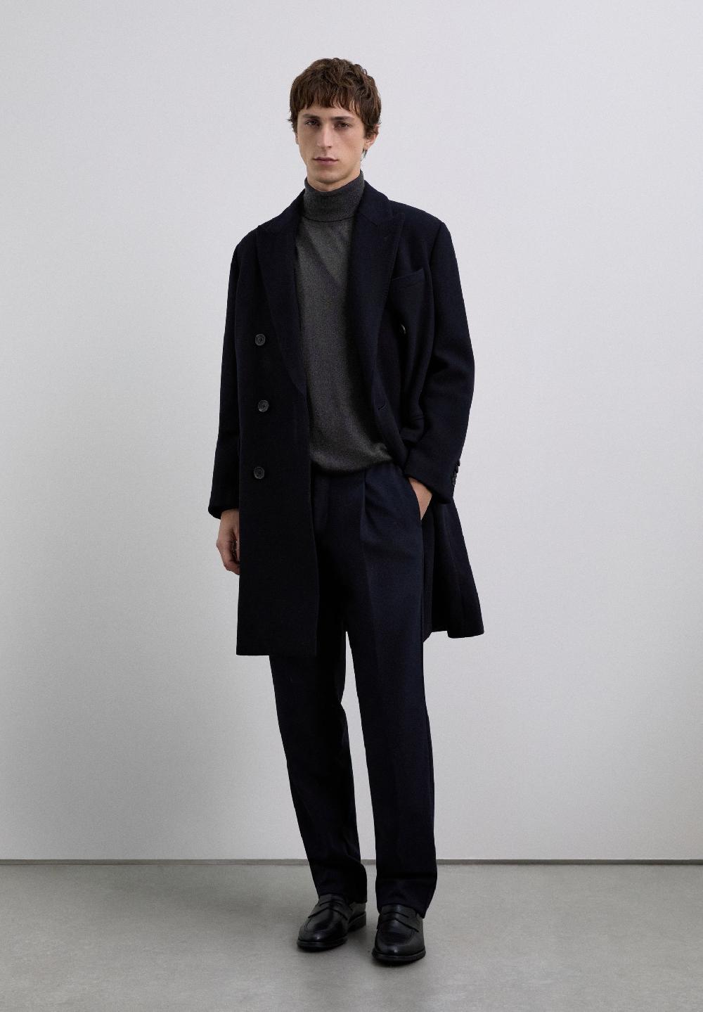 scalpers TURN-DOWN COLLAR SWEATER DARK GREY