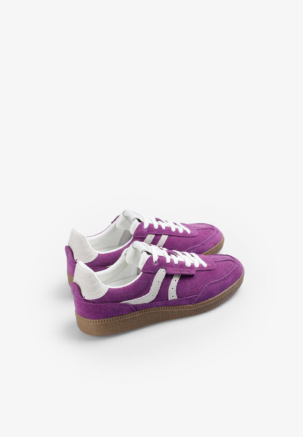 Scalpers TWO-TONE LEATHER SNEAKERS PURPLE