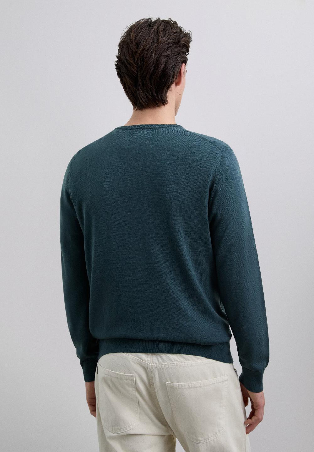 Scalpers V-NECK WOOL SWEATER WITH SKULL DUCK