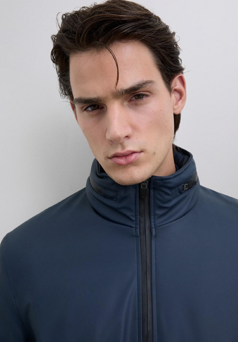 Scalpers WATERPROOF JACKET WITH HOOD DARK NAVY