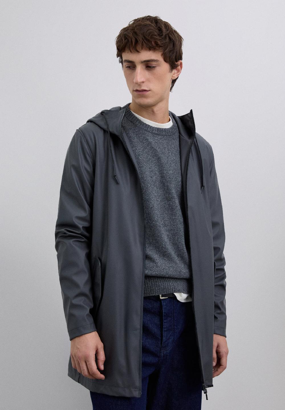 Scalpers WATERPROOF LOGO JACKET ANTHRACITE