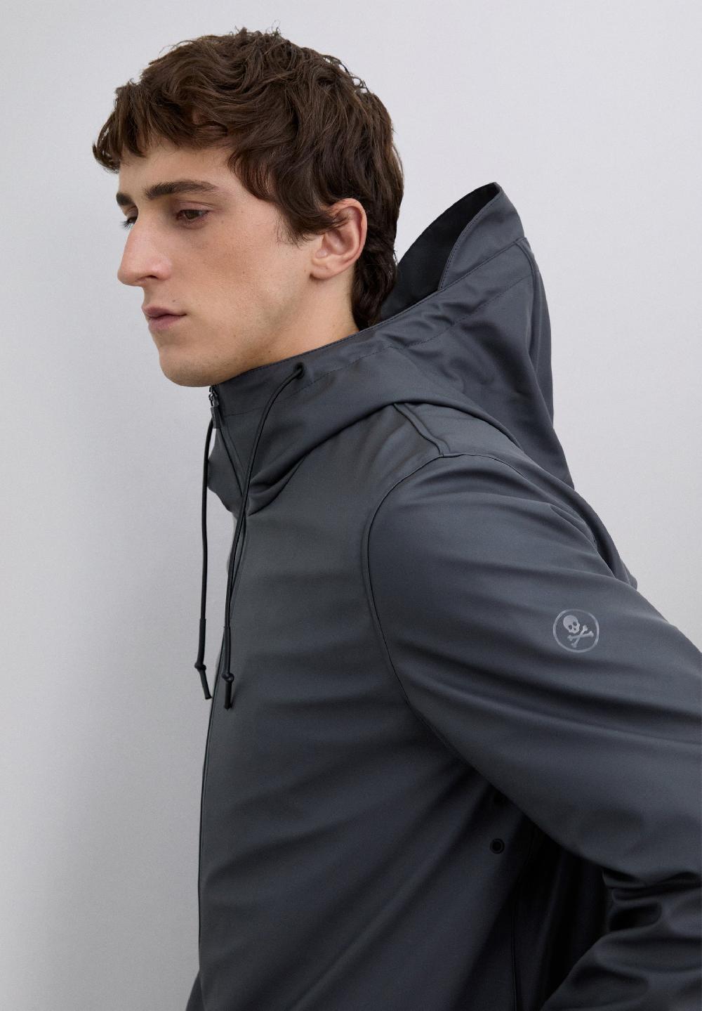 Scalpers WATERPROOF LOGO JACKET ANTHRACITE