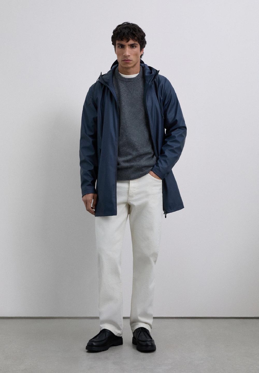 Scalpers WATERPROOF LOGO JACKET DARK NAVY