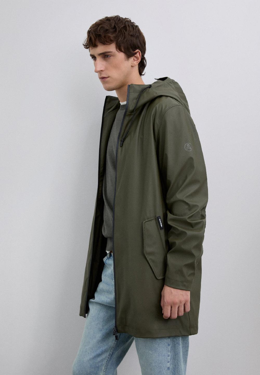 Scalpers WATERPROOF LOGO JACKET KHAKI