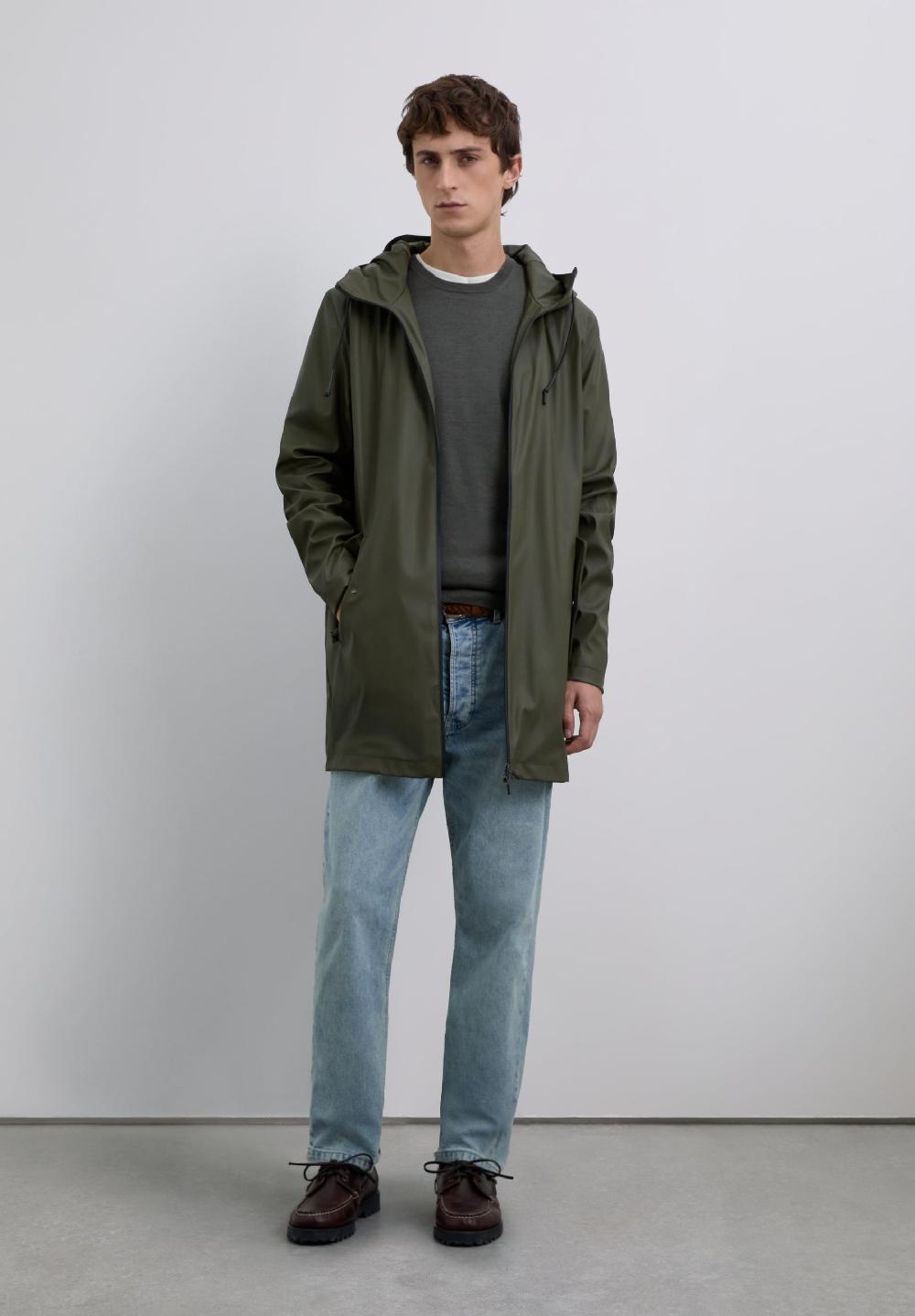 Scalpers WATERPROOF LOGO JACKET KHAKI