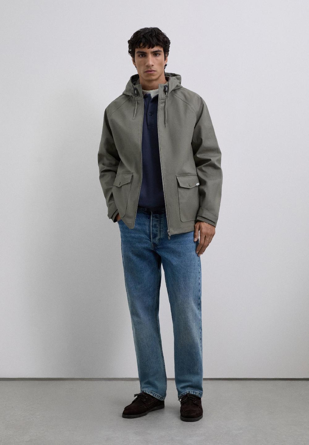 Scalpers WATERPROOF LOGO JACKET LIGHT KHAKI