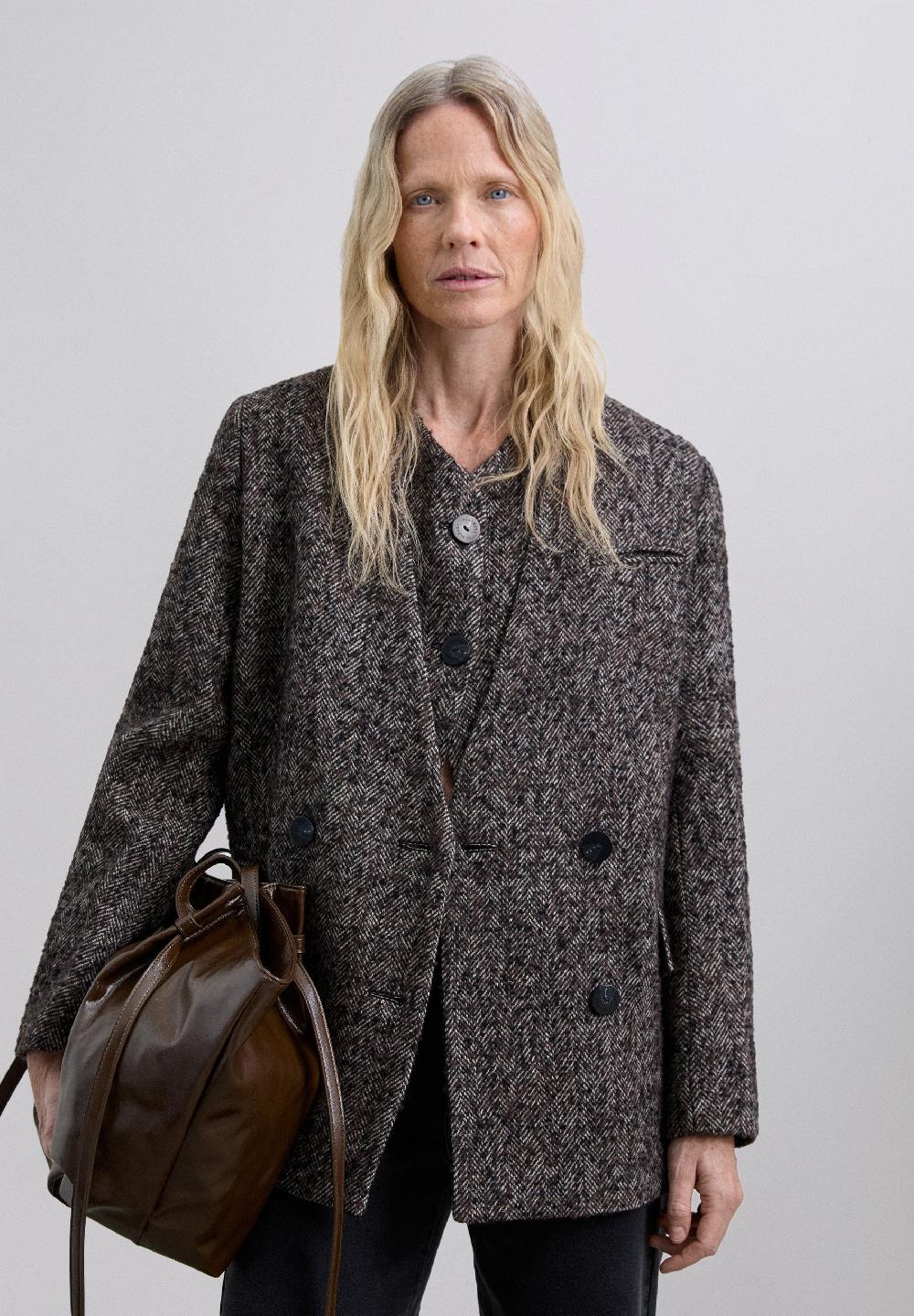 Scalpers WOOL BLAZER WITH WAISTCOAT GREY