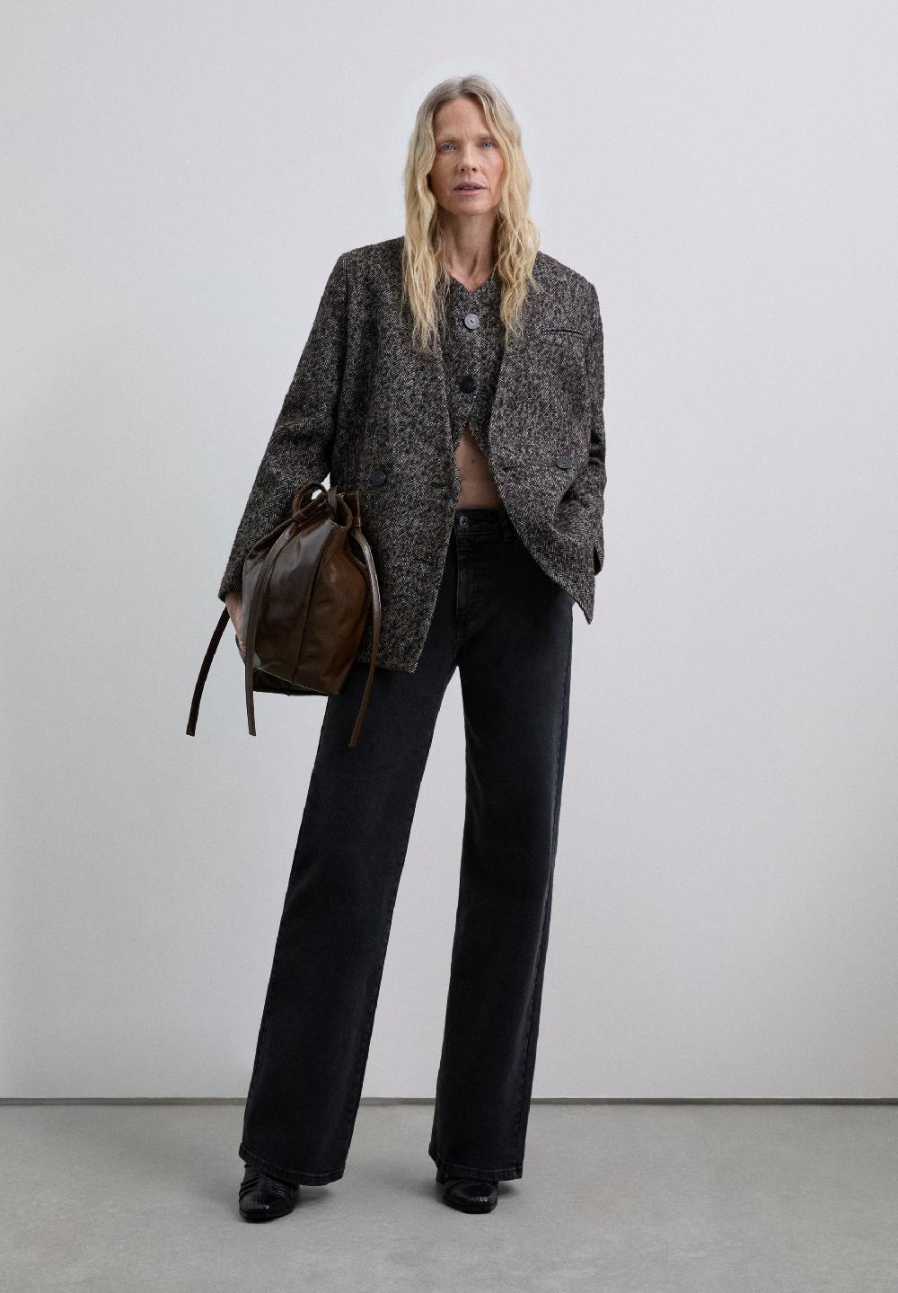 Scalpers WOOL BLAZER WITH WAISTCOAT GREY