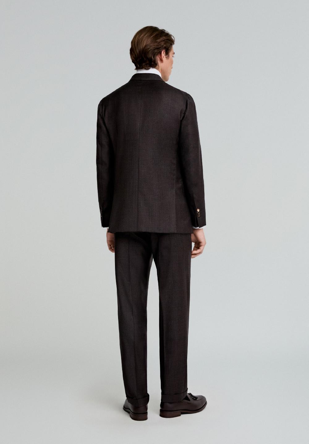 Scalpers WOOL SUIT BROWN CHECK