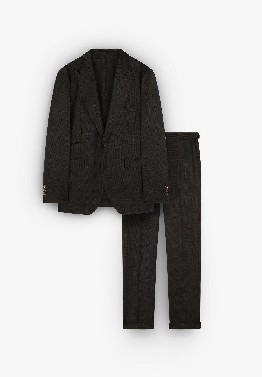 Scalpers WOOL SUIT BROWN CHECK