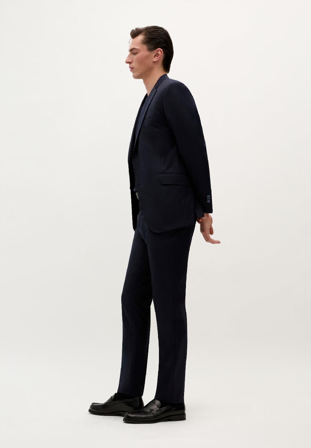 Scalpers WOOL SUIT TROUSERS BLUE