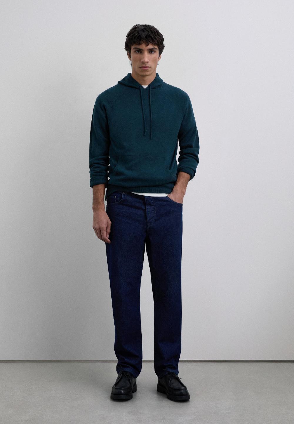 Scalpers WOOL SWEATER WITH ADJUSTABLE HOOD DUCK