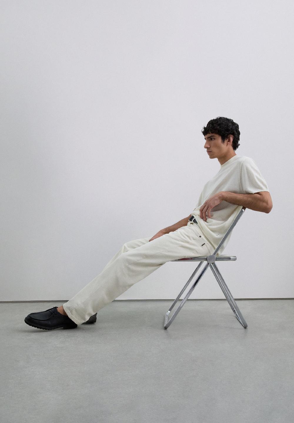 Scalpers WOOL T-SHIRT CREAM