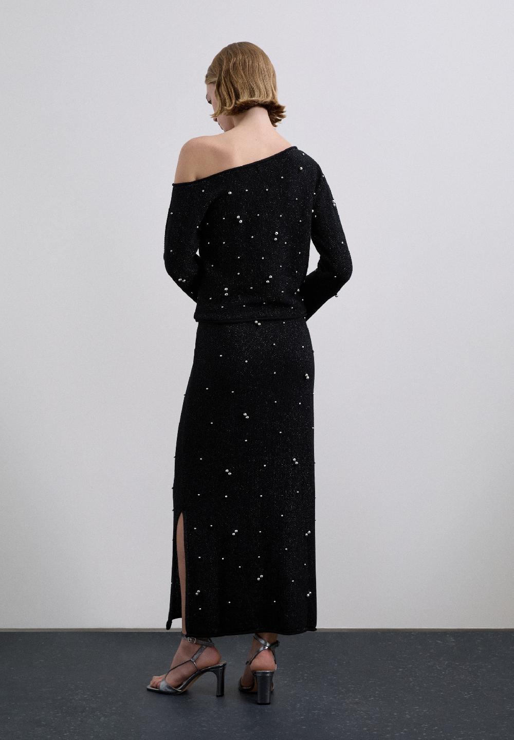 Scalpers XM SCBALLKNIT SKIRT BLACK