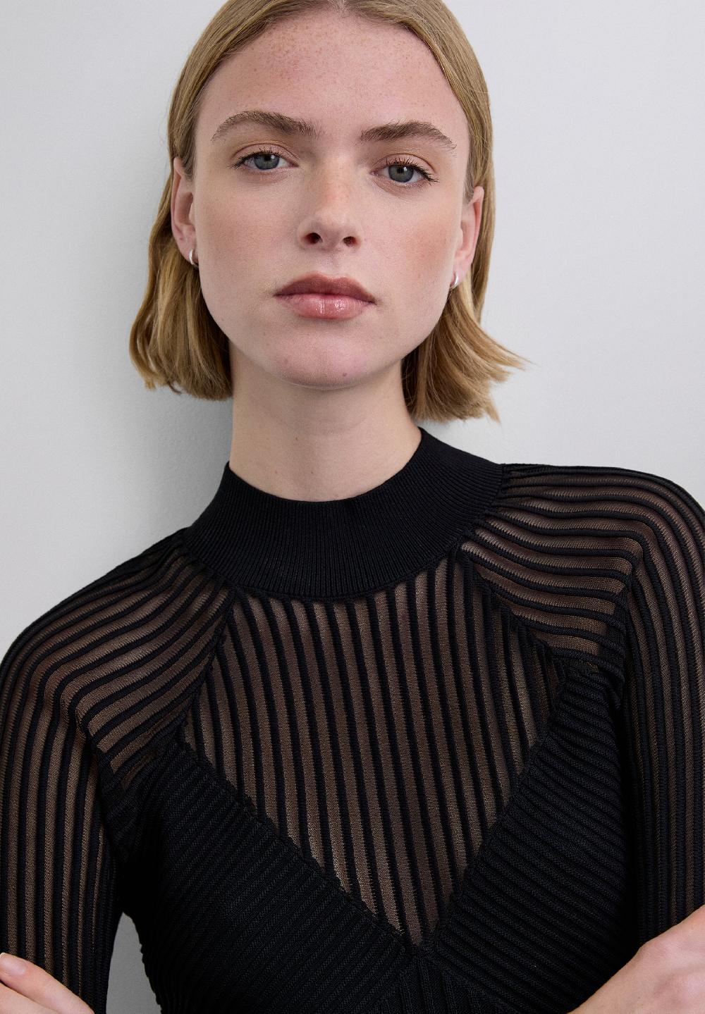 Scalpers XM SCFILMY KNIT TOP BLACK