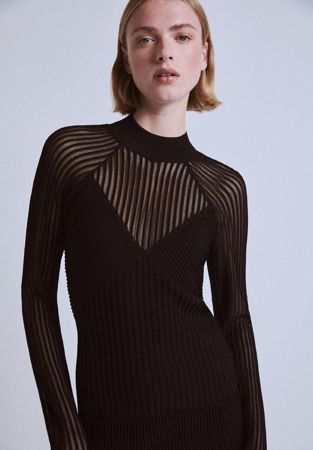 scalpers XM SCFILMY KNIT TOP BLACK