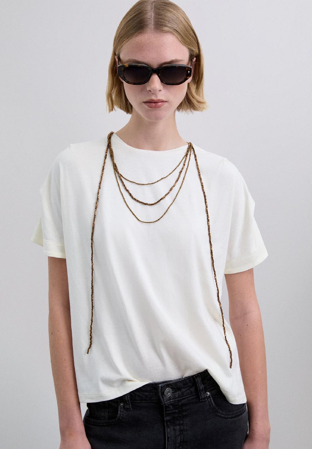 scalpers XM SCNECKLACE TEE WHITE
