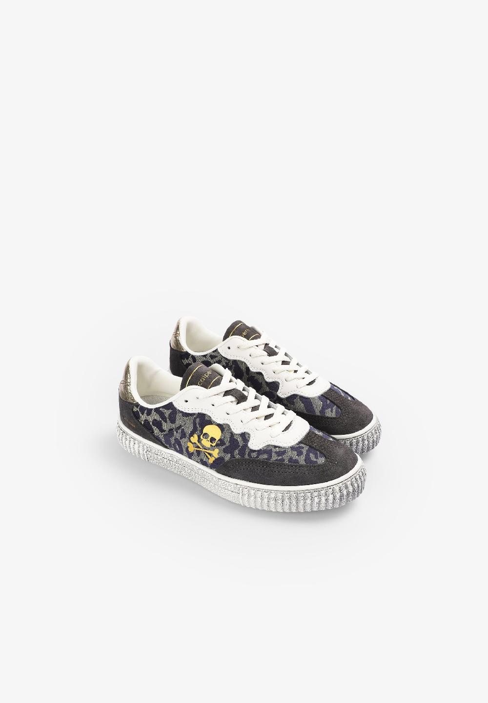 Scalpers SNEAKERS WITH ANIMAL PRINT SKULL ANIMAL PRINT