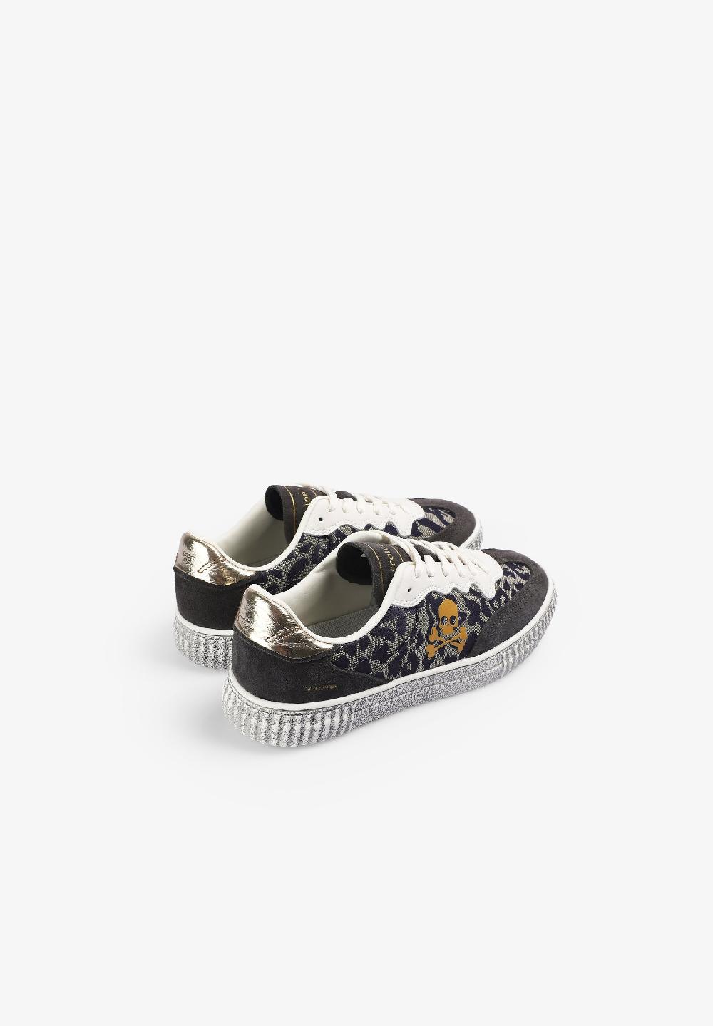 Scalpers SNEAKERS WITH ANIMAL PRINT SKULL ANIMAL PRINT