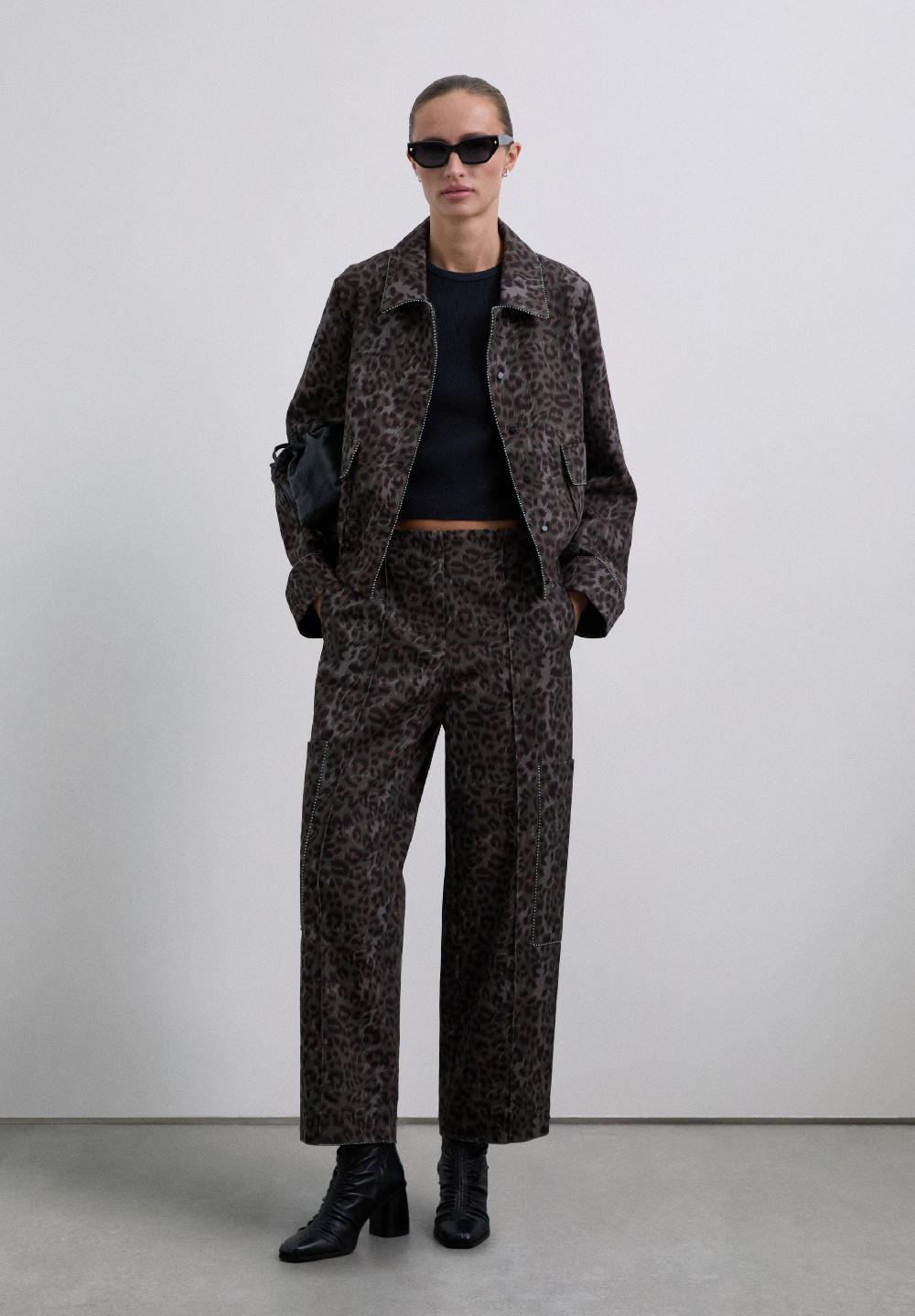 scalpers STRAIGHT ANIMAL PRINT TROUSERS ANIMAL PRINT