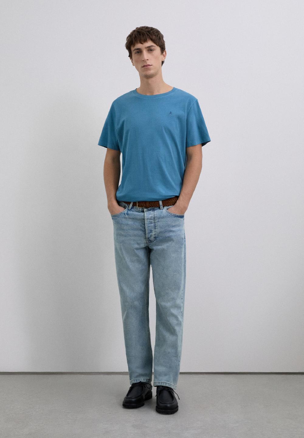 scalpers T-SHIRT WITH MATCHING EMBROIDERED SKULL DARK DUCK