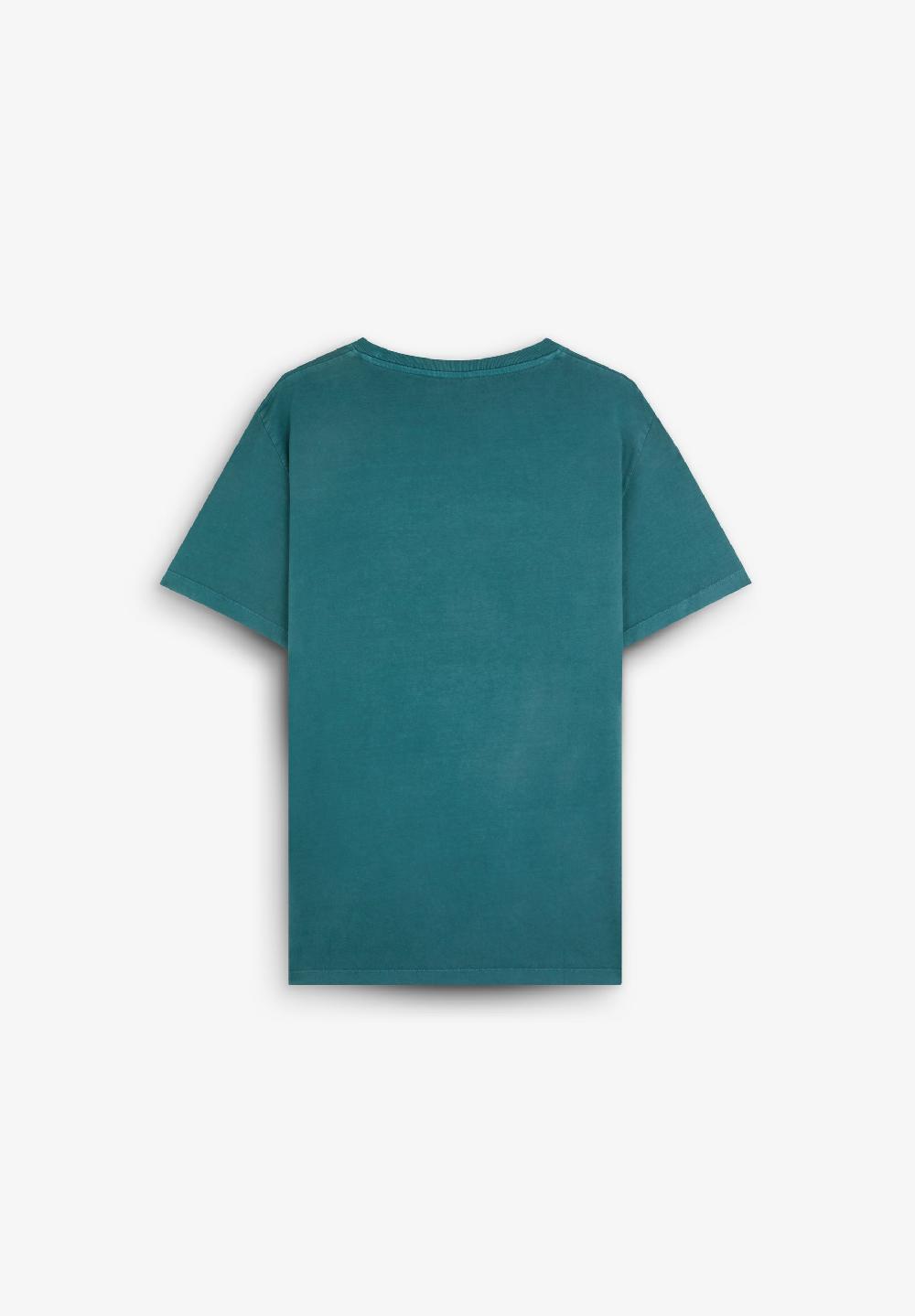 Scalpers T-SHIRT WITH MATCHING EMBROIDERED SKULL DARK GREEN