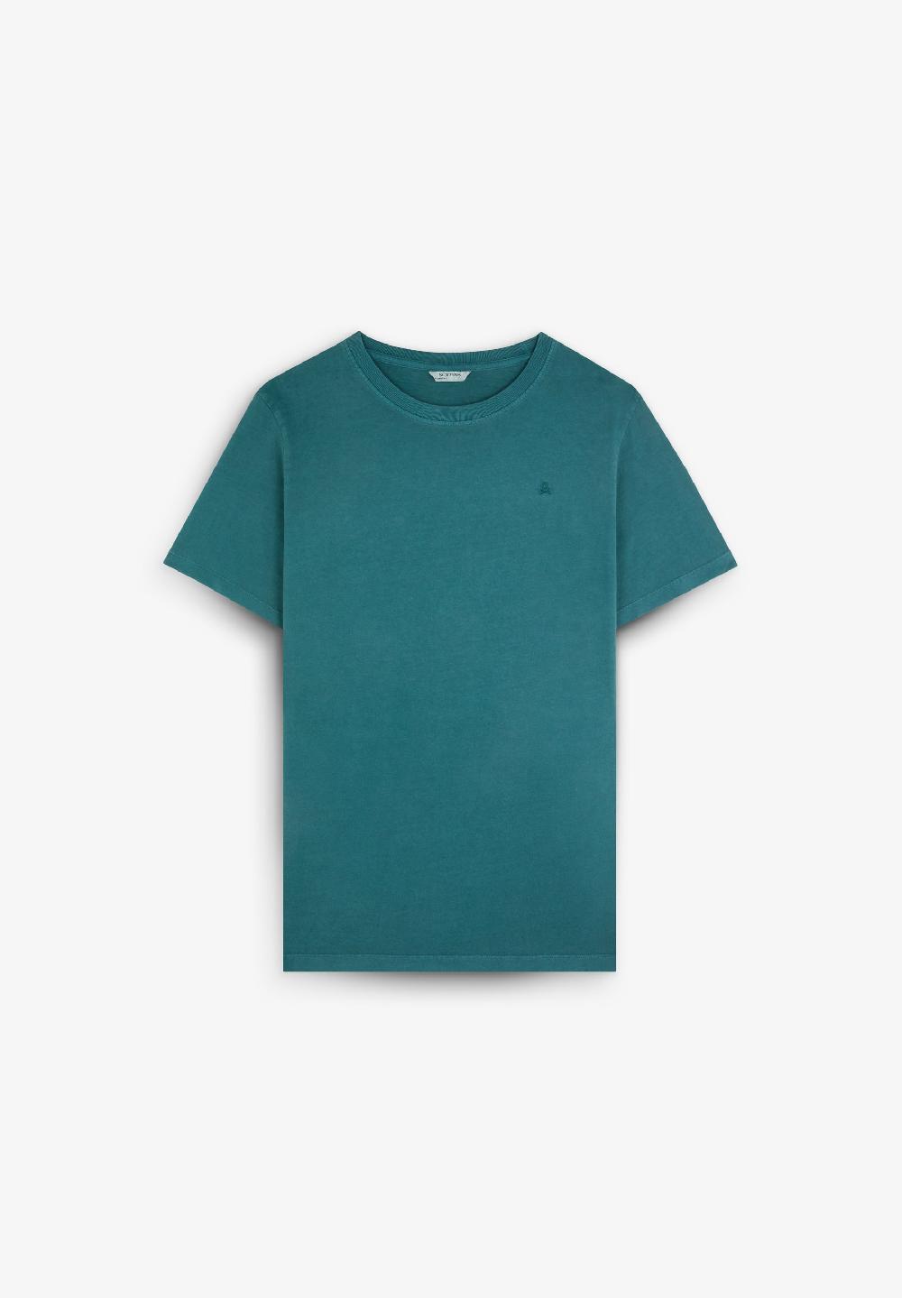 scalpers T-SHIRT WITH MATCHING EMBROIDERED SKULL DARK GREEN