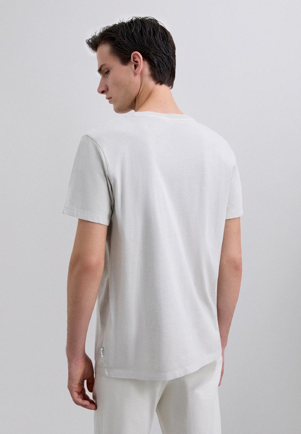 Scalpers T-SHIRT WITH MATCHING EMBROIDERED SKULL LIGHT GREY