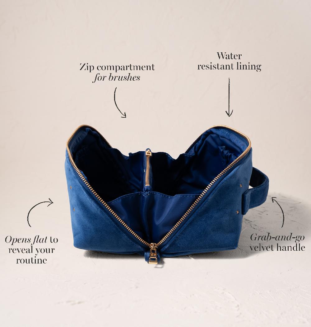 Scarlettsbags Baby Elephant Conservation Open Flat Makeup Bag