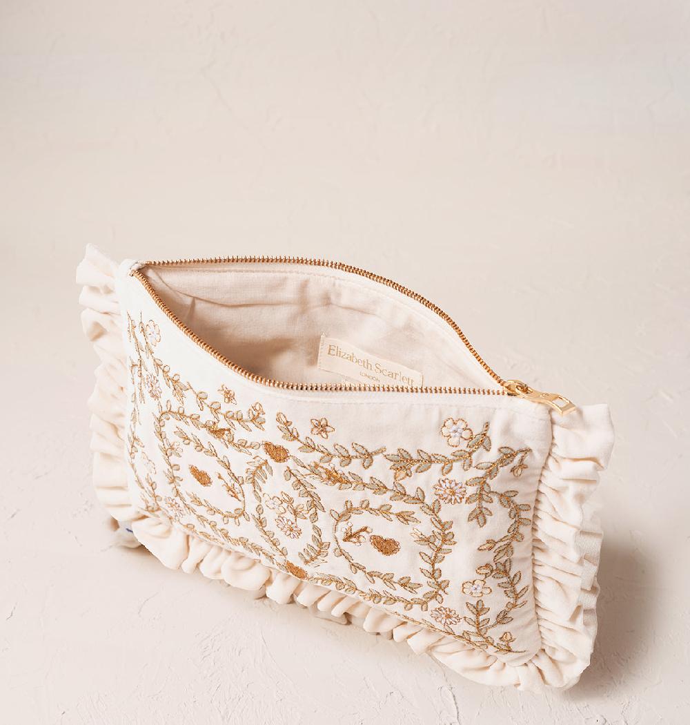 Scarlettsbags Mediterranean Garden Bride Frill Pouch