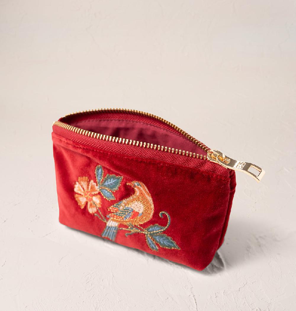 Scarlettsbags Botanical Birds Coin Purse